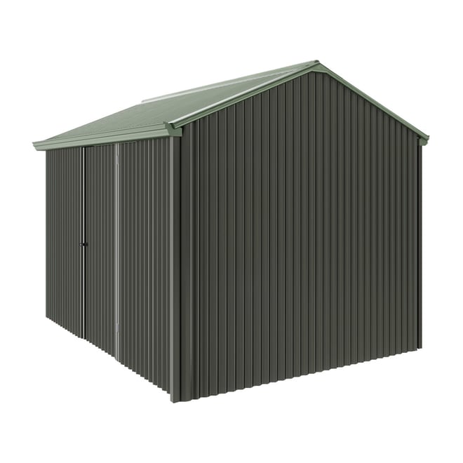 Handi-Heritage Shed H2 3.30X2.52 Roof:Rivergum Wall:Slate Grey Front/Rear Single Door