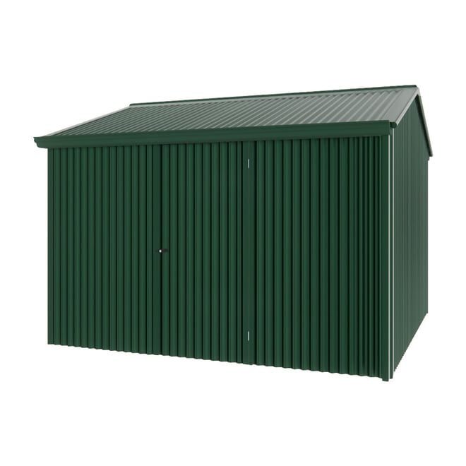 Handi-Heritage Shed H3 3.30X3.30 Roof:Caulfield Green Wall:Caulfield Green Front/Rear Single Door