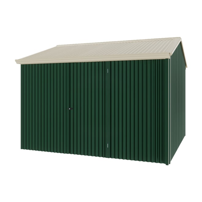 Handi-Heritage Shed H3 3.30X3.30 Roof:Merino Wall:Caulfield Green Front/Rear Single Door
