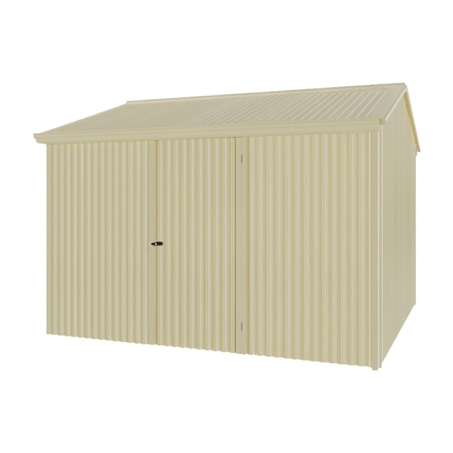 Handi-Heritage Shed H3 3.30X3.30 Roof:Primrose Wall:Primrose Front/Rear Single Door