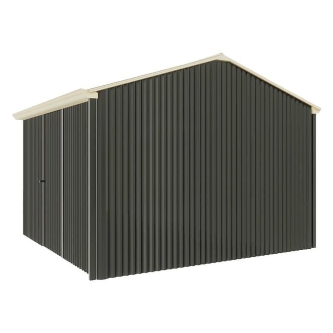 Handi-Heritage Shed H3 3.30X3.30 Roof:Primrose Wall:Slate Grey Front/Rear Single Door