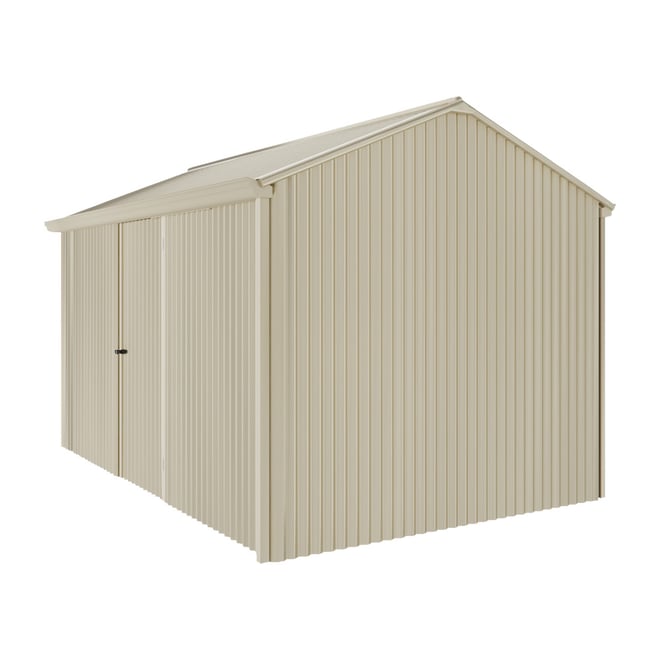 Handi-Heritage Shed H4 3.96X2.52 Roof:Merino Wall:Merino Front/Rear Single Door