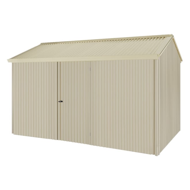 Handi-Heritage Shed H4 3.96X2.52 Roof:Primrose Wall:Merino Front/Rear Single Door