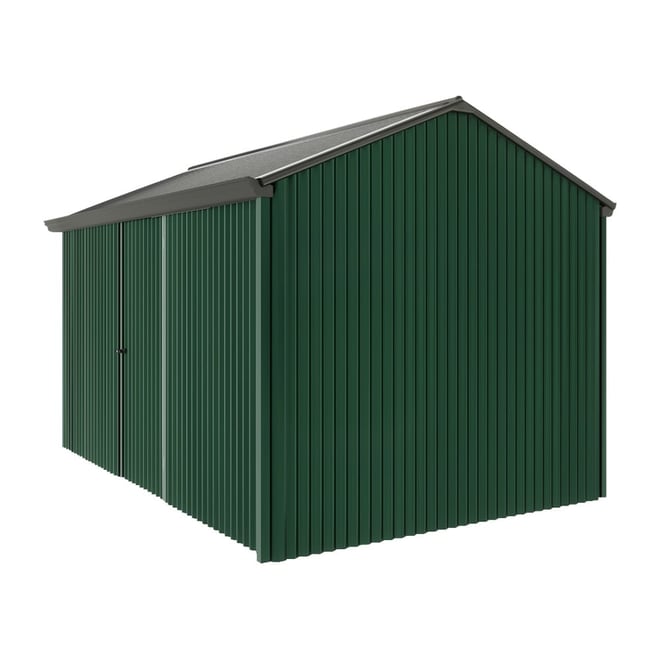 Handi-Heritage Shed H4 3.96X2.52 Roof:Slate Grey Wall:Caulfield Green Front/Rear Single Door