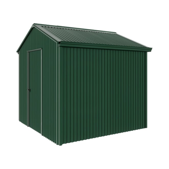 Handi-Heritage Shed H1 2.54X2.52 Roof:Caulfield Green Wall:Caulfield Green Gable End Single Door