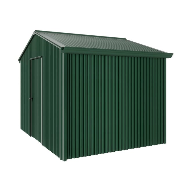 Handi-Heritage Shed H2 3.30X2.52 Roof:Caulfield Green Wall:Caulfield Green Gable End Single Door