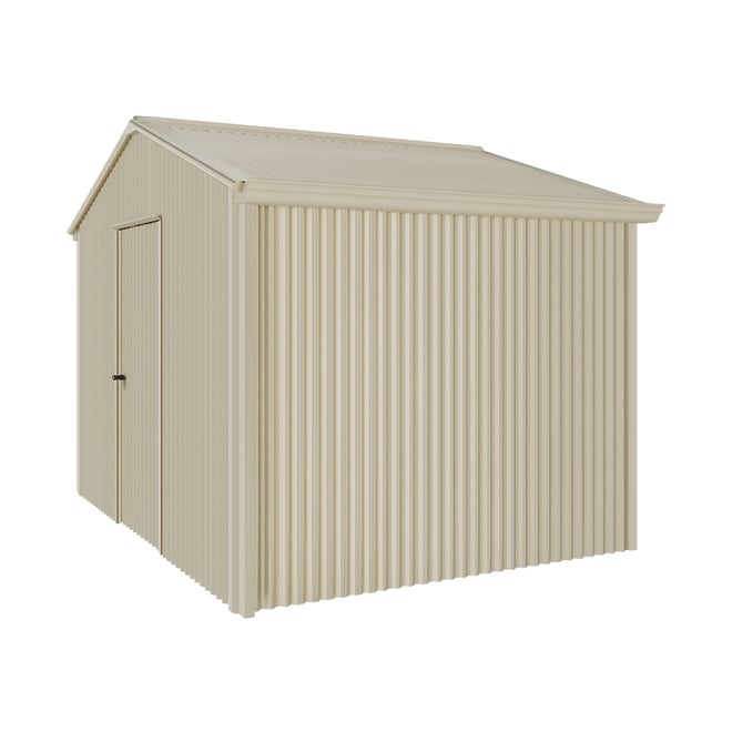 Handi-Heritage Shed H2 3.30X2.52 Roof:Merino Wall:Merino Gable End Single Door