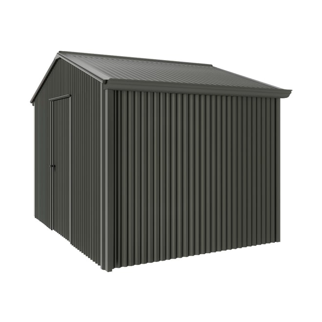 Handi-Heritage Shed H2 3.30X2.52 Roof:Slate Grey Wall:Slate Grey Gable End Single Door
