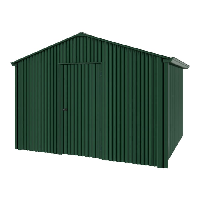 Handi-Heritage Shed H3 3.30X3.30 Roof:Caulfield Green Wall:Caulfield Green Gable End Single Door