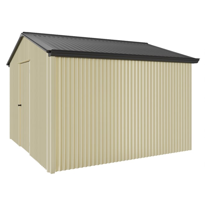 Handi-Heritage Shed H3 3.30X3.30 Roof:Gun Metal Grey Wall:Primrose Gable End Single Door
