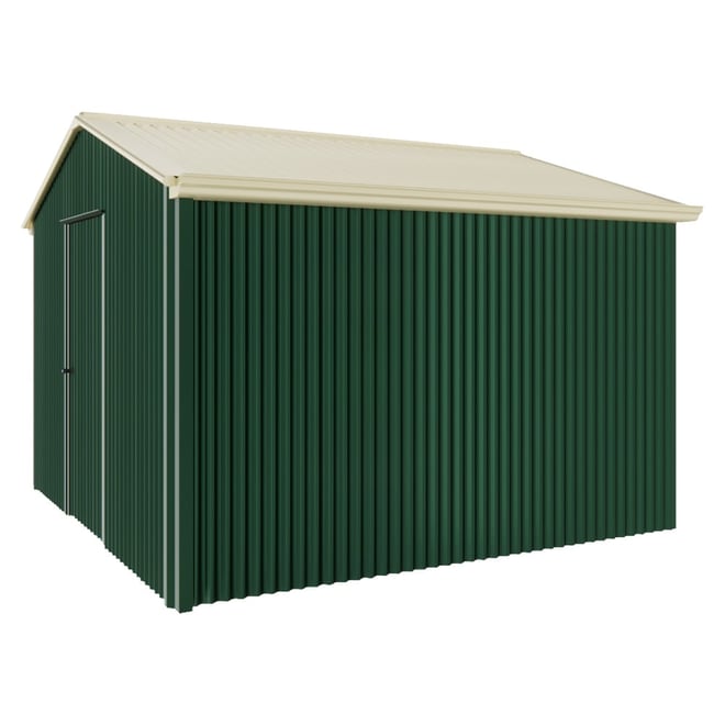 Handi-Heritage Shed H3 3.30X3.30 Roof:Primrose Wall:Caulfield Green Gable End Single Door