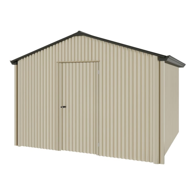 Handi-Heritage Shed H3 3.30X3.30 Roof:Slate Grey Wall:Merino Gable End Single Door