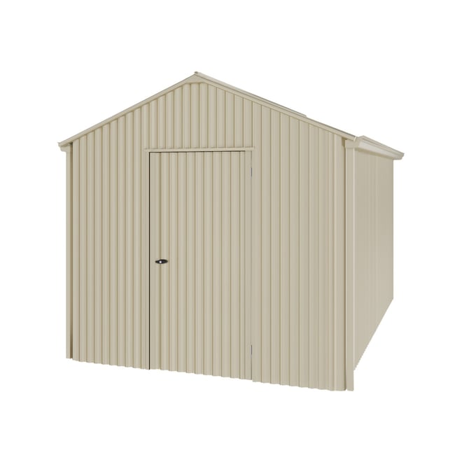 Handi-Heritage Shed H4 3.96X2.52 Roof:Merino Wall:Merino Gable End Single Door