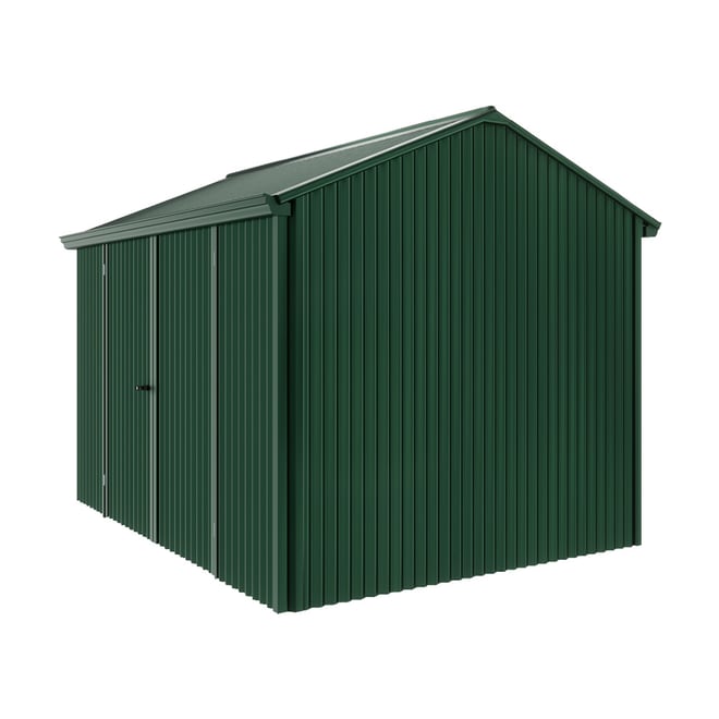 Handi-Heritage Shed H2 3.30X2.52 Roof:Caulfield Green Wall:Caulfield Green Front/Rear Double Door