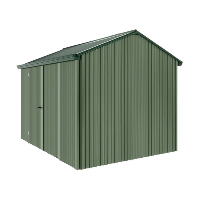 Handi-Heritage Shed H2 3.30X2.52 Roof:Caulfield Green Wall:Rivergum Front/Rear Double Door