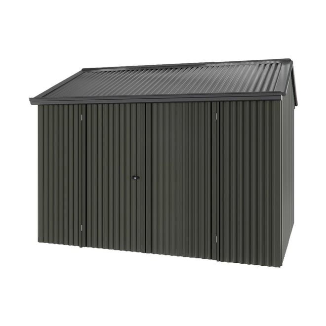 Handi-Heritage Shed H2 3.30X2.52 Roof:Gun Metal Grey Wall:Slate Grey Front/Rear Double Door