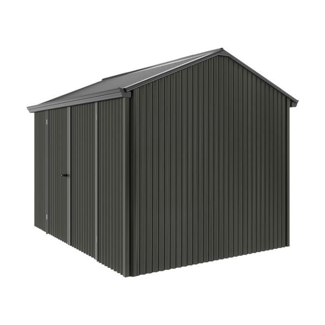 Handi-Heritage Shed H2 3.30X2.52 Roof:Gun Metal Grey Wall:Slate Grey Front/Rear Double Door
