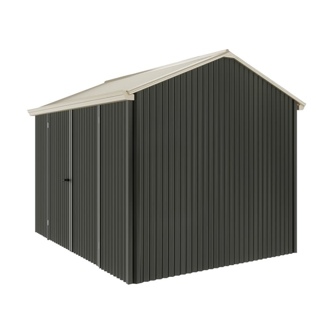 Handi-Heritage Shed H2 3.30X2.52 Roof:Merino Wall:Slate Grey Front/Rear Double Door