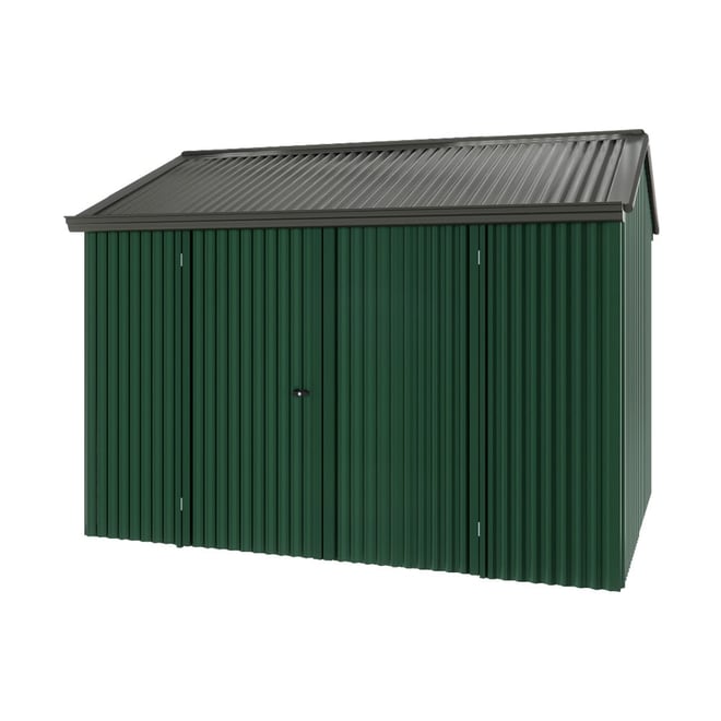 Handi-Heritage Shed H2 3.30X2.52 Roof:Slate Grey Wall:Caulfield Green Front/Rear Double Door