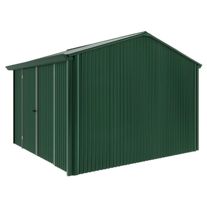 Handi-Heritage Shed H3 3.30X3.30 Roof:Caulfield Green Wall:Caulfield Green Front/Rear Double Door