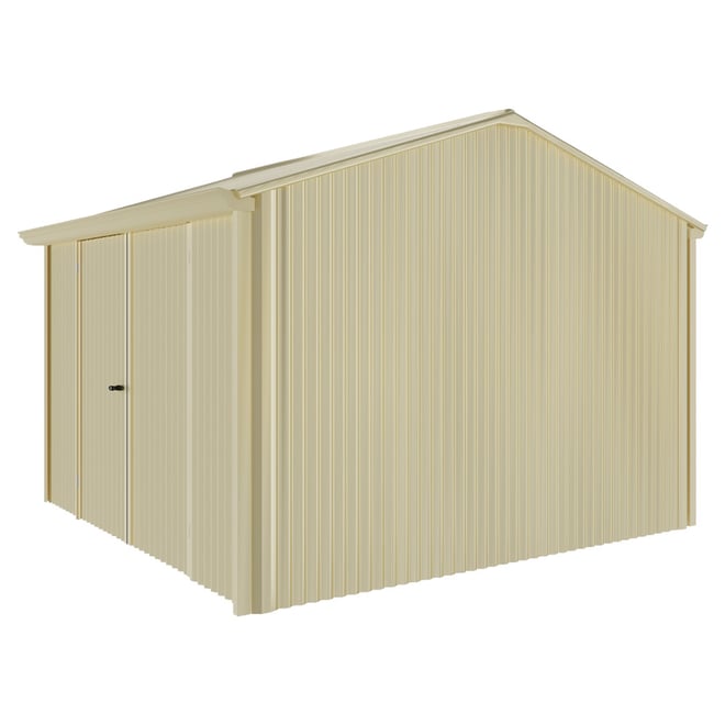 Handi-Heritage Shed H3 3.30X3.30 Roof:Primrose Wall:Primrose Front/Rear Double Door