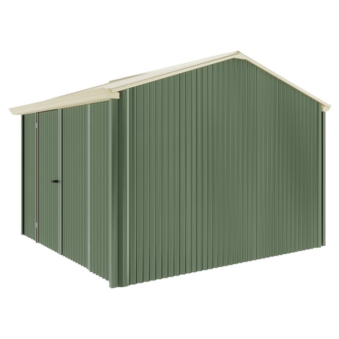 Handi-Heritage Shed H3 3.30X3.30 Roof:Primrose Wall:Rivergum Front/Rear Double Door