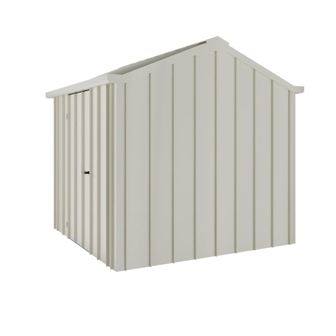 Handi-Hilander Garden Shed HH1 2.48x2.63m Gutter Side Door Off White