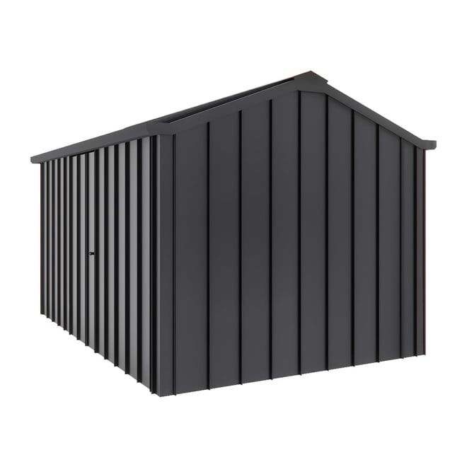 Handi-Hilander Garden Shed HH4 4.00x2.63m Gutter Side Door Gun Metal Grey
