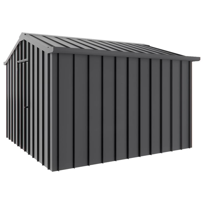 Handi-Hilander Garden Shed HH3 3.25x3.40m Gable End Door Gun Metal Grey