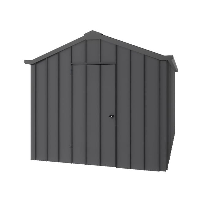 Handi-Hilander Garden Shed HH4 4.00x2.63m Gable End Door Gun Metal Grey