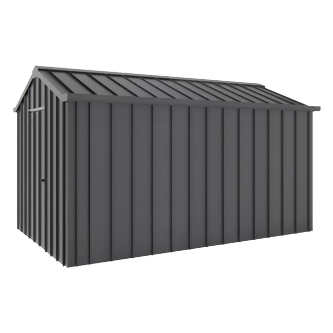 Handi-Hilander Garden Shed HH4 4.00x2.63m Gable End Door Gun Metal Grey