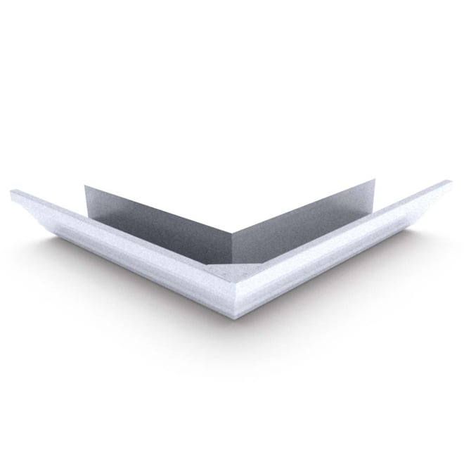 HK Gutter External Mitre Zinc/Aluminium