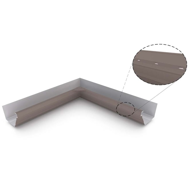 HK Gutter Internal Mitre Slotted Banyan Brown