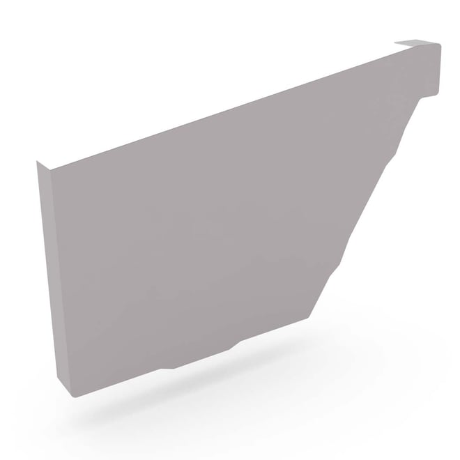 HK Gutter Stop End Left Hand Birch