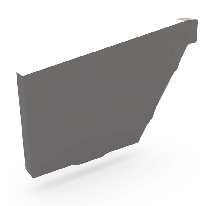 HK Gutter Stop End Left Hand Cobblestone