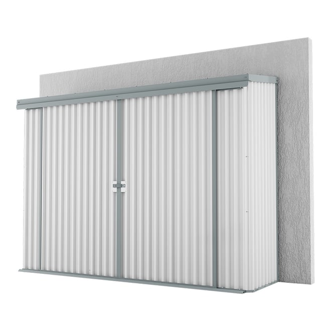 Handi-Locker Wall Mount Shed Off White