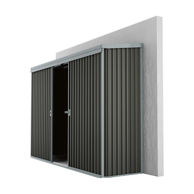 Handi-Locker Wall Mount Shed Slate Grey