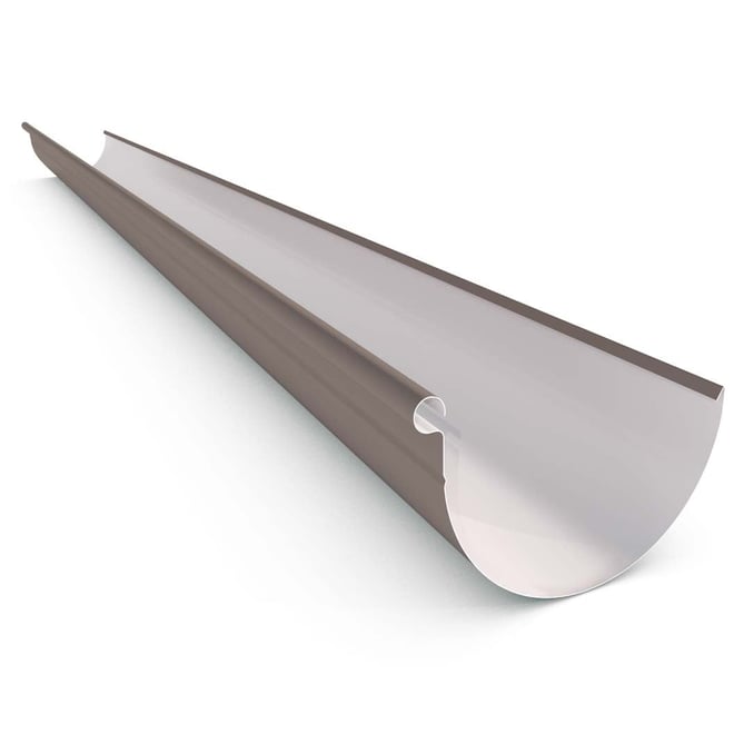 Half Round Gutter Banyan Brown