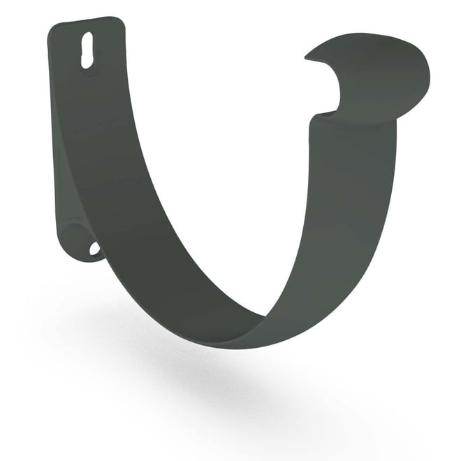 Half Round Gutter External Cast Bracket Slate Grey