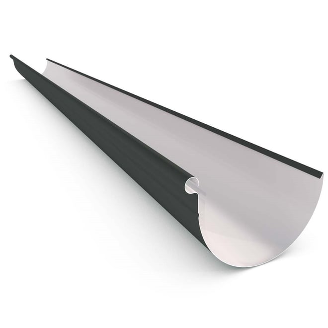 Half Round Gutter Gun Metal Grey