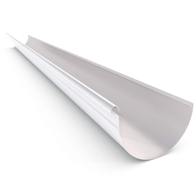 Half Round Gutter Off White