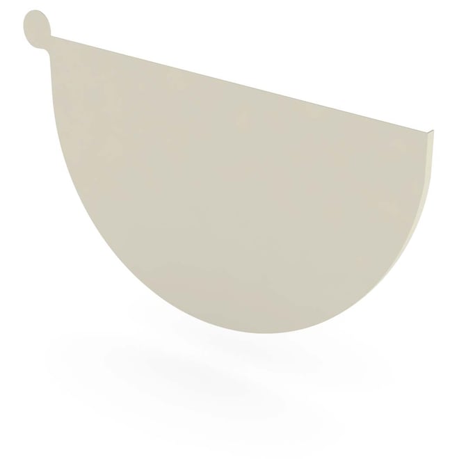 Half Round Gutter Stop End Left Hand Moss Vale Sand