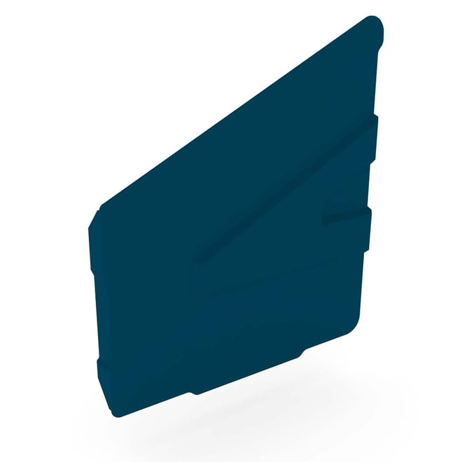 Hi-Square Gutter Stop End Left Hand Mountain Blue
