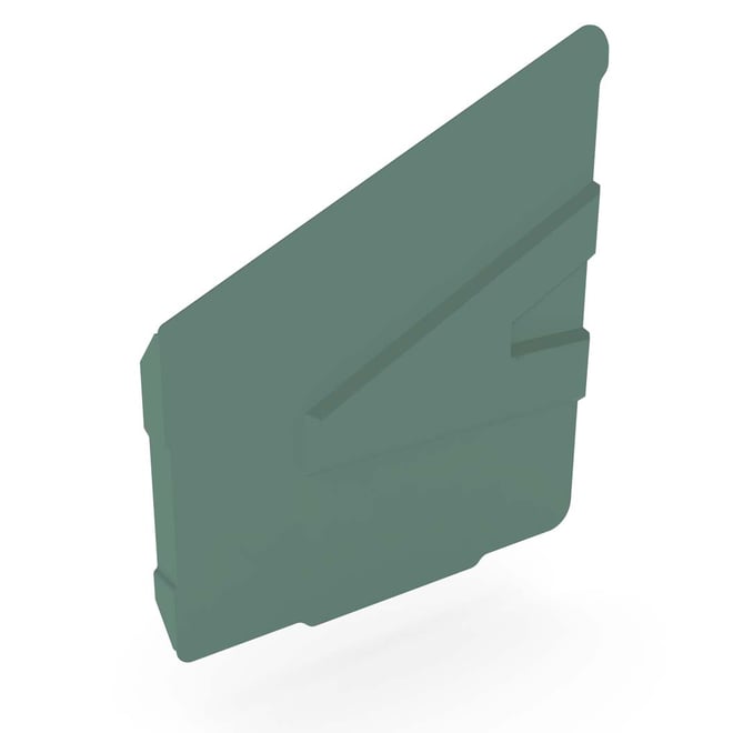 Hi-Square Gutter Stop End Left Hand Rivergum