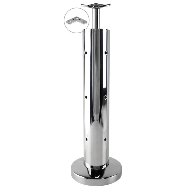 Breezewire 90 Degree Round Post With Base Plate Tapped