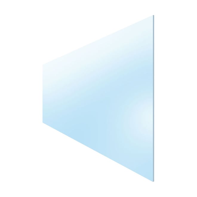 Frameless Glass Fencing Panel 12mm Thick 1650mm W x 1200mm H
