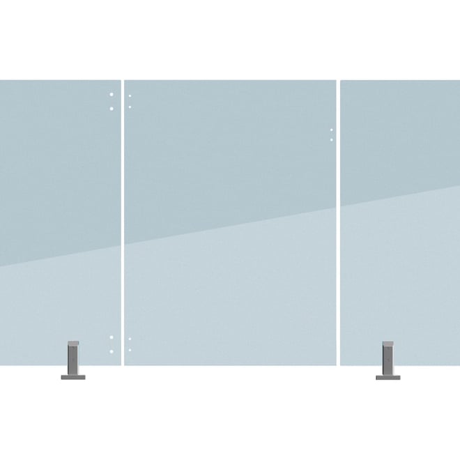 Frameless Glass Fencing Hinge Panel 12mm Thick 1400 W x 1200mm H