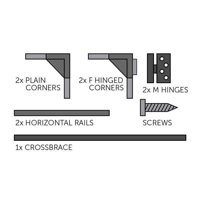 Quick Frame 1.8m W x 1.2m H Gate Frame