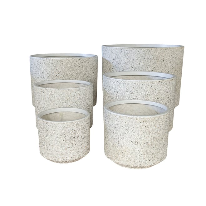 Modstone Fynn 52cm White Pebble Pot Large
