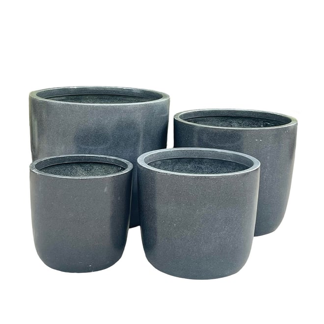 Prague Egg Pot 54 x 48cm Grey